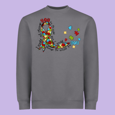 Autism Awareness Heavyweight Sweatshirt Designed By Maliassmallbusiness
