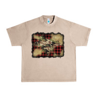 French Oak buffalo plaid christmas camouflage glitter background Urban Heavy Tee - Jasminsmagicworld