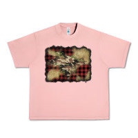 Salmon buffalo plaid christmas camouflage glitter background Urban Heavy Tee - Jasminsmagicworld