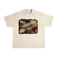 Sandshell buffalo plaid christmas camouflage glitter background Urban Heavy Tee - Jasminsmagicworld