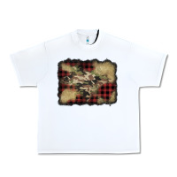 White buffalo plaid christmas camouflage glitter background Urban Heavy Tee - Jasminsmagicworld