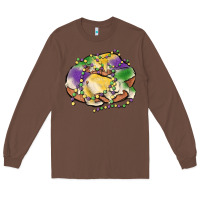 Chestnut mardi gras king cake Long Sleeve Tee - MaliasSmallBusiness