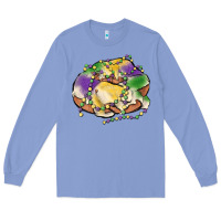 Colony Blue mardi gras king cake Long Sleeve Tee - MaliasSmallBusiness
