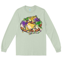 Matcha mardi gras king cake Long Sleeve Tee - MaliasSmallBusiness