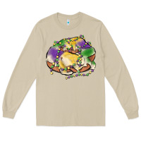 Mushroom mardi gras king cake Long Sleeve Tee - MaliasSmallBusiness