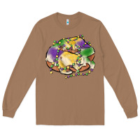 Toasted Coconut mardi gras king cake Long Sleeve Tee - MaliasSmallBusiness