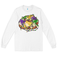 White mardi gras king cake Long Sleeve Tee - MaliasSmallBusiness