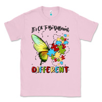 Bubblegum Pink it's ok to be different Classic Tee - MaliasSmallBusiness