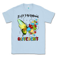 Dusty Blue it's ok to be different Classic Tee - MaliasSmallBusiness