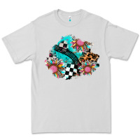 Dove Grey race sunflower patches Premium Tee - AdoDesignShop