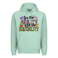 Seafoam see the ability not the disability nca Premium Hoodie - NancyCooperArtShop