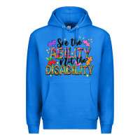 True Royal see the ability not the disability nca Premium Hoodie - NancyCooperArtShop