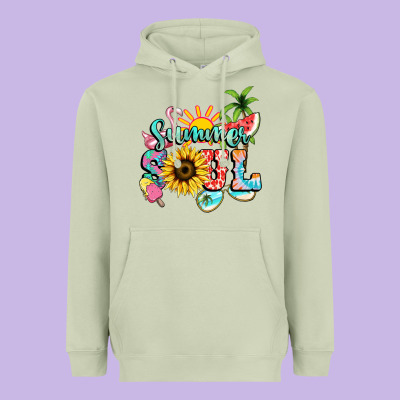 Summer Soul Heavyweight Hoodie Designed By Nancycooperartshop
