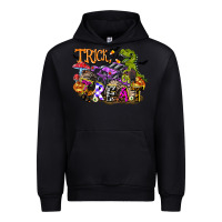 Black trick rawr treat Urban Hoodie - FaDigitalArtStudio