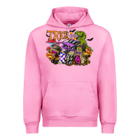 Fuchsia Pink trick rawr treat Urban Hoodie - FaDigitalArtStudio