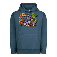 Pigment Midnight Navy trick rawr treat Urban Hoodie - FaDigitalArtStudio