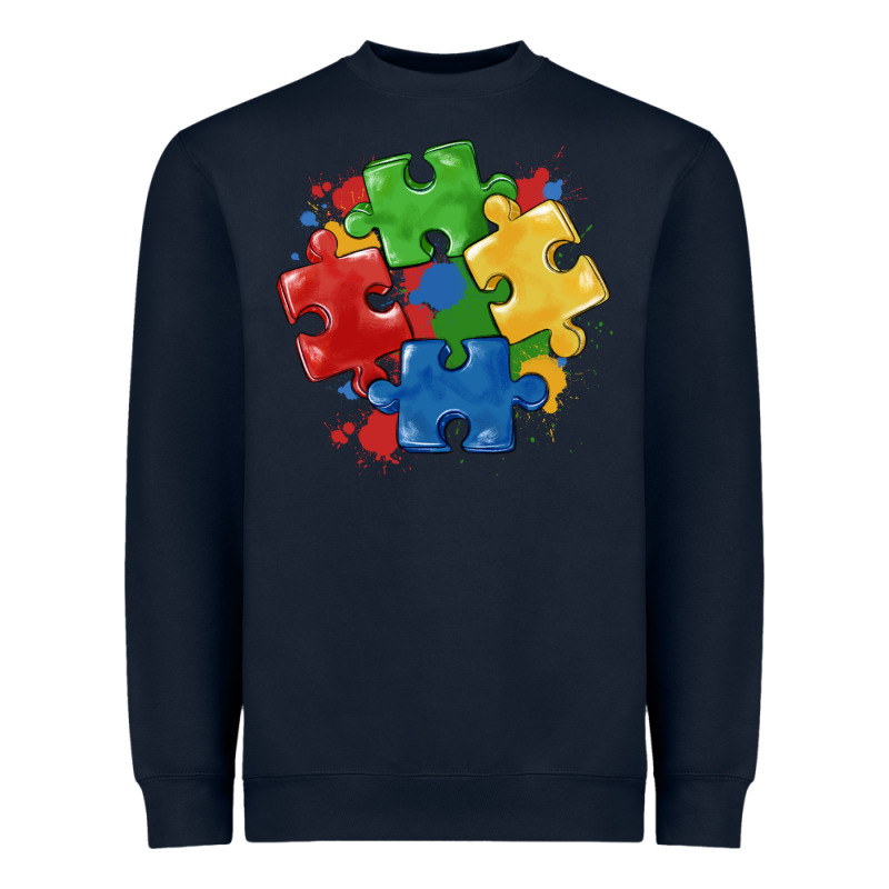 Autism Puzzles Heavyweight Sweatshirt by MaliasSmallBusiness | Teevron