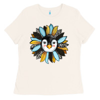 Bone penguin sunflower Ladies Tee - RanaPortraitStore