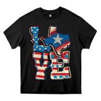 Black Love Texas  4th of july Heavy Core Tee - CowGirlArtShop
