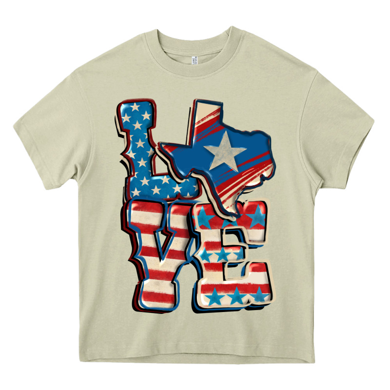 Love Texas  4th Of July Heavy Core Tee by CowGirlArtShop | Teevron