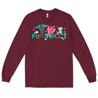 Burgundy pharmacist Long Sleeve Tee - MaliasSmallBusiness