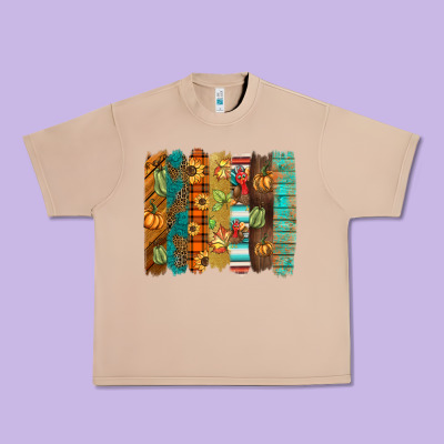 Thanksgiving Brushstroke Urban Heavy Tee Designed By Barkaloodesign