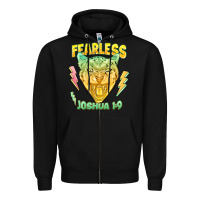 Black fearless joshua 1 9 cheetah Zipper Hoodie - LillyAllenDesigns
