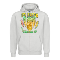 Dove Grey fearless joshua 1 9 cheetah Zipper Hoodie - LillyAllenDesigns