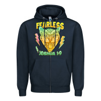 Navy fearless joshua 1 9 cheetah Zipper Hoodie - LillyAllenDesigns