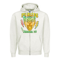 Oatmeal Heather fearless joshua 1 9 cheetah Zipper Hoodie - LillyAllenDesigns