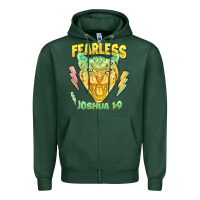 Sports Green fearless joshua 1 9 cheetah Zipper Hoodie - LillyAllenDesigns