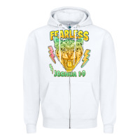 White fearless joshua 1 9 cheetah Zipper Hoodie - LillyAllenDesigns