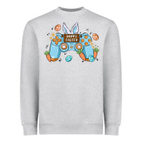 Heather Grey boy happy easter Heavyweight Sweatshirt - MaliasSmallBusiness