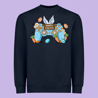 Boy Happy Easter Heavyweight Sweatshirt Designed By Maliassmallbusiness