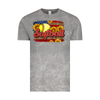 Cloud Rock Western American Flag Softball Vintage Tee - LillyAllenDesigns