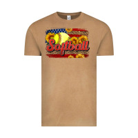 Vintage Camel Western American Flag Softball Vintage Tee - LillyAllenDesigns