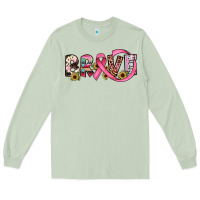 Matcha brave cancer awareness ribbon Long Sleeve Tee - JahusDesignShop