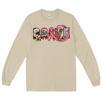Brave Cancer Awareness Ribbon Long Sleeve Tee | Teevron