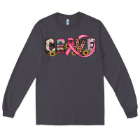 Smoke brave cancer awareness ribbon Long Sleeve Tee - JahusDesignShop