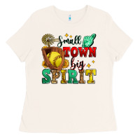 Bone small town big spirit softball Ladies Tee - Zillion Design Studio