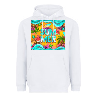 White summer Heavyweight Hoodie - NancyCooperArtShop