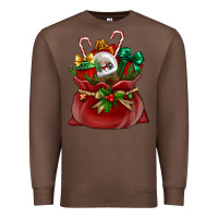 Chestnut Chrismas Santa claus bag Premium Sweatshirt - NancyCooperArtShop
