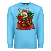 Ocean Blue Chrismas Santa claus bag Premium Sweatshirt - NancyCooperArtShop