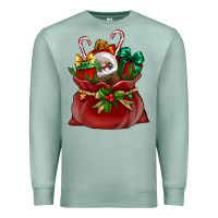 Seafoam Chrismas Santa claus bag Premium Sweatshirt - NancyCooperArtShop