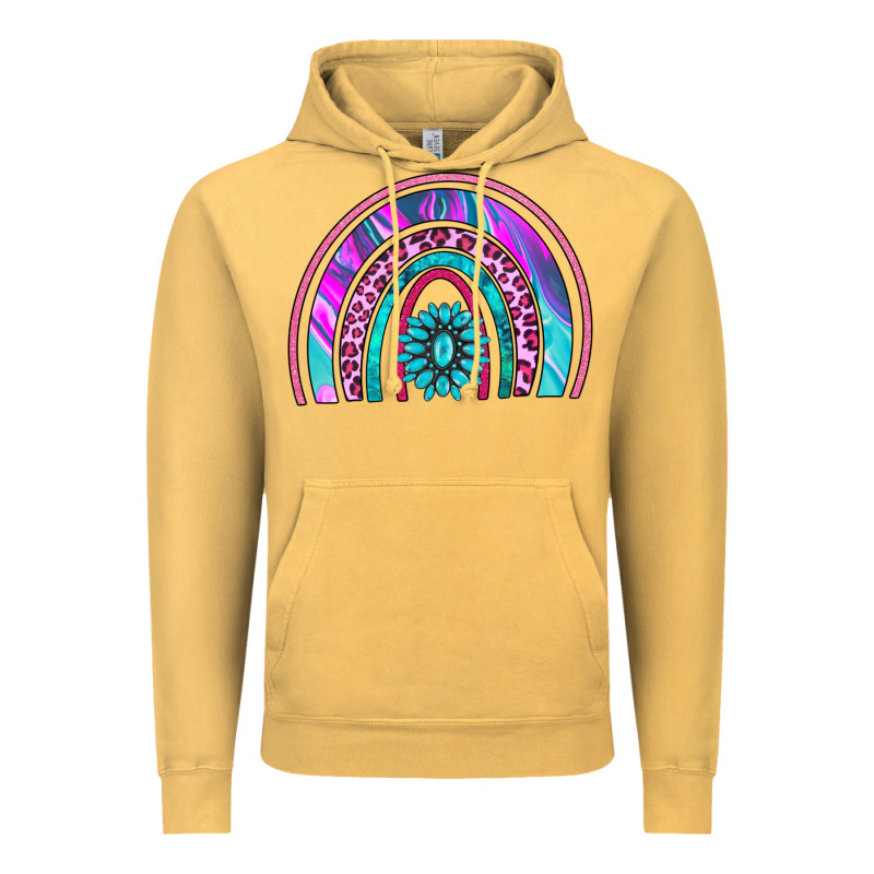 Rainbow And Gemstone Vintage Hoodie by AdoDesignShop | Teevron