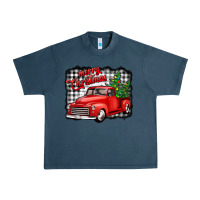 Midnight Navy merry christmas red truck christmas trees Urban Heavy Tee - Jasminsmagicworld