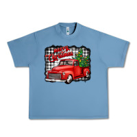 Pebble Blue merry christmas red truck christmas trees Urban Heavy Tee - Jasminsmagicworld