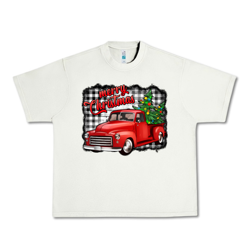Merry Christmas Red Truck Christmas Trees Urban Heavy Tee by Jasminsmagicworld | Teevron