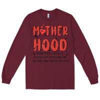 Burgundy motherhood some day i rock it Long Sleeve Tee - MaliasSmallBusiness