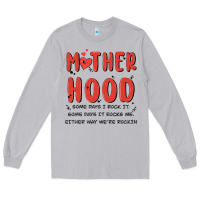 Moon Dust motherhood some day i rock it Long Sleeve Tee - MaliasSmallBusiness